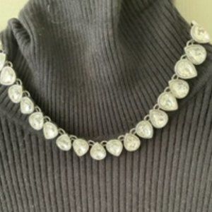 WHBM Station Necklace - Teardrop Shaped Crystals